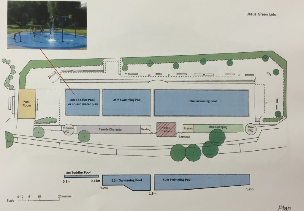 Jesus Green Pool - 3 pool proposal