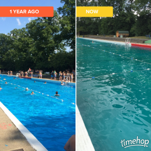 Timehop now and a year ago 