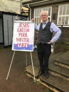 Francis with his poster